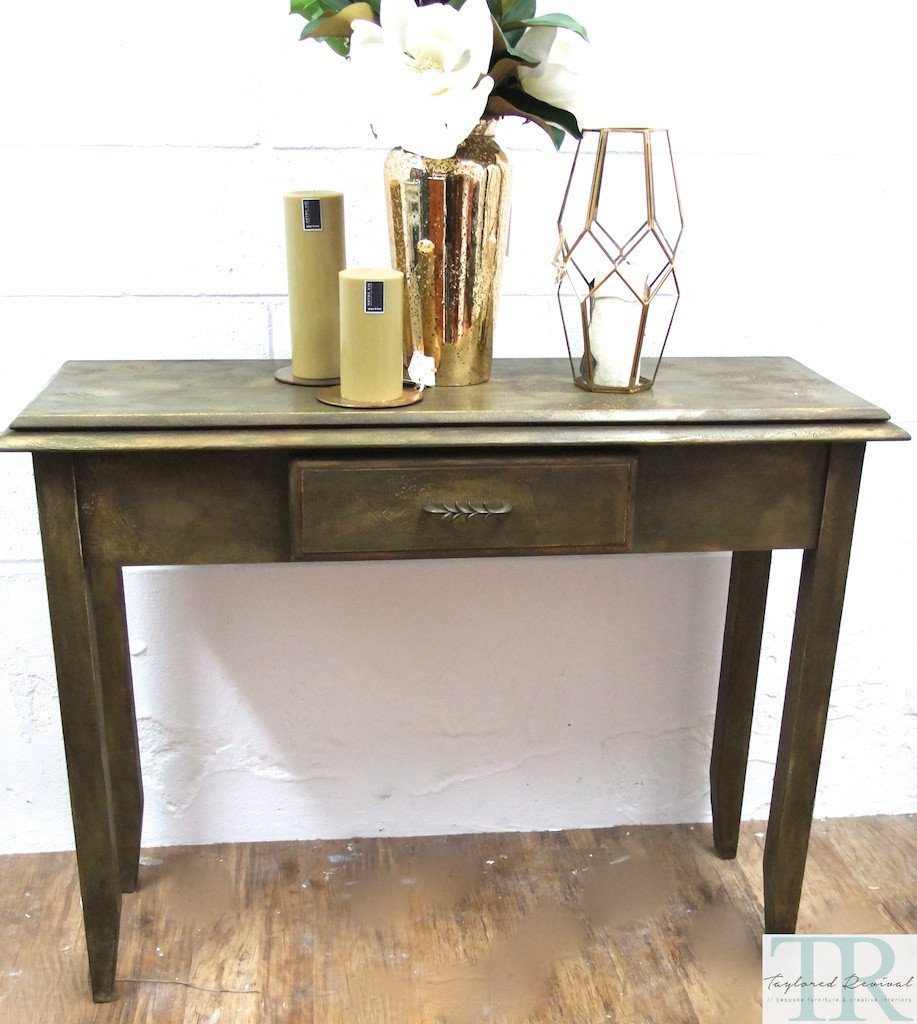 Not For Sale - Commissioned Hall Table in creative bespoke finish