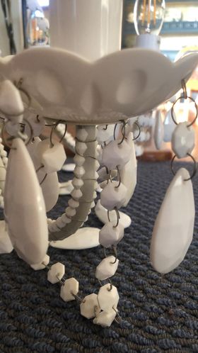 Plastic to Fantastic: Plastic Chandelier to Metallic Beauty by Christine H