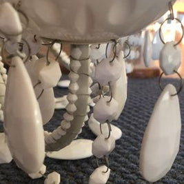 Plastic to Fantastic: Plastic Chandelier to Metallic Beauty by Christine H