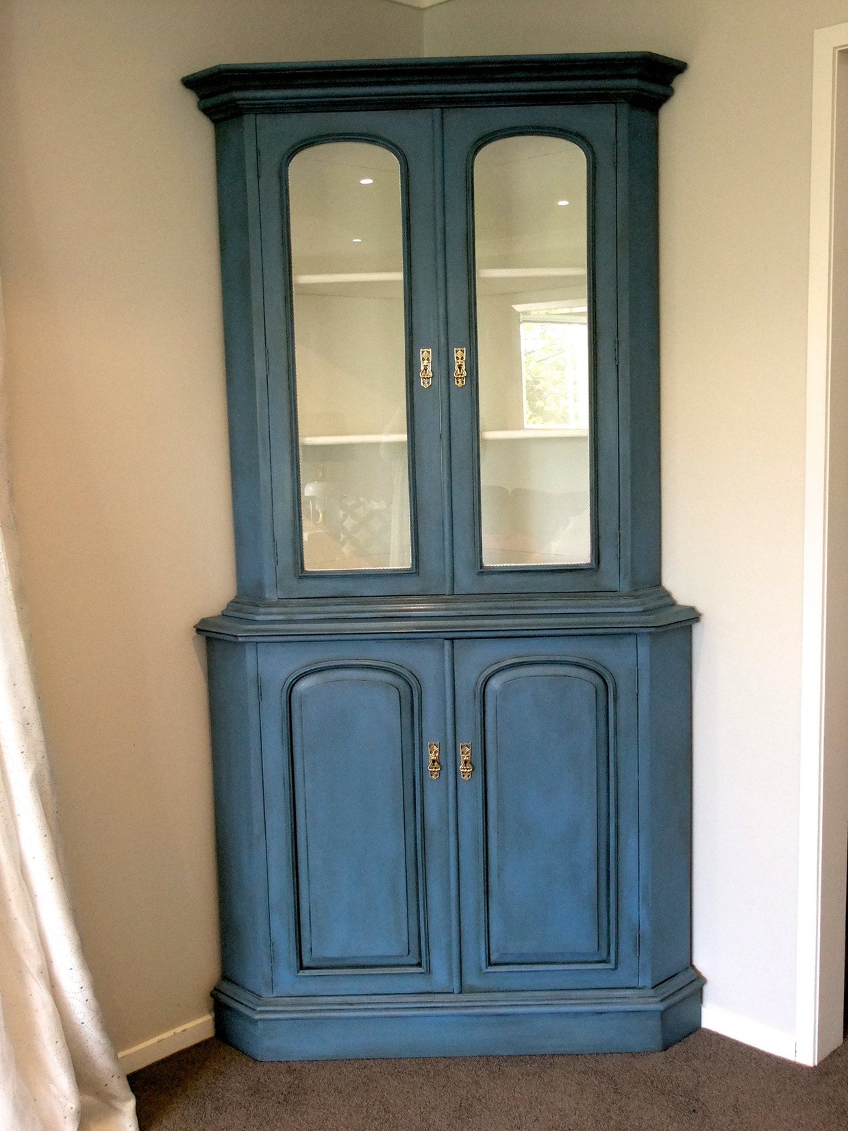 Not For Sale - Commissioned display cabinet in blended Greek Blue Chalk Paint™