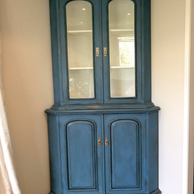 Not For Sale - Commissioned display cabinet in blended Greek Blue Chalk Paint™
