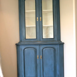 Not For Sale - Commissioned display cabinet in blended Greek Blue Chalk Paint™