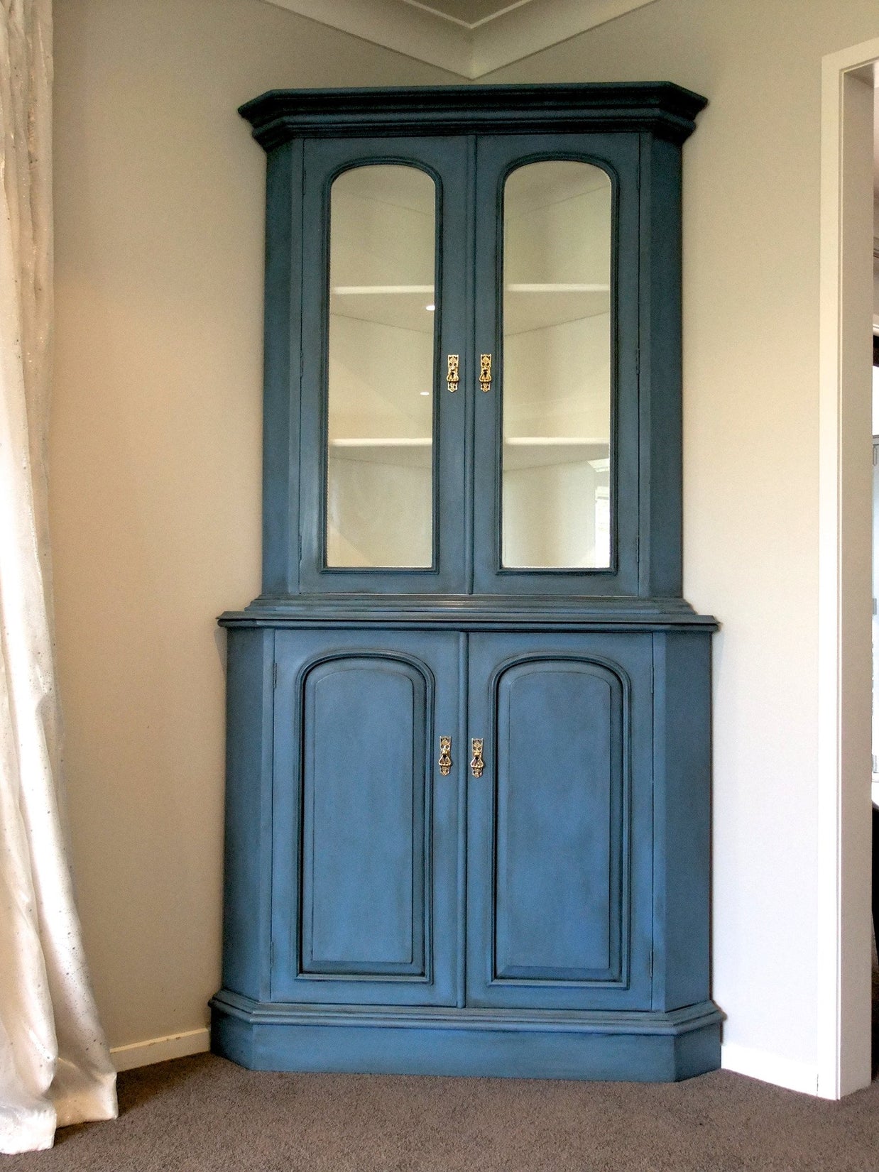 Not For Sale - Commissioned display cabinet in blended Greek Blue Chalk Paint™