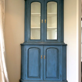 Not For Sale - Commissioned display cabinet in blended Greek Blue Chalk Paint™