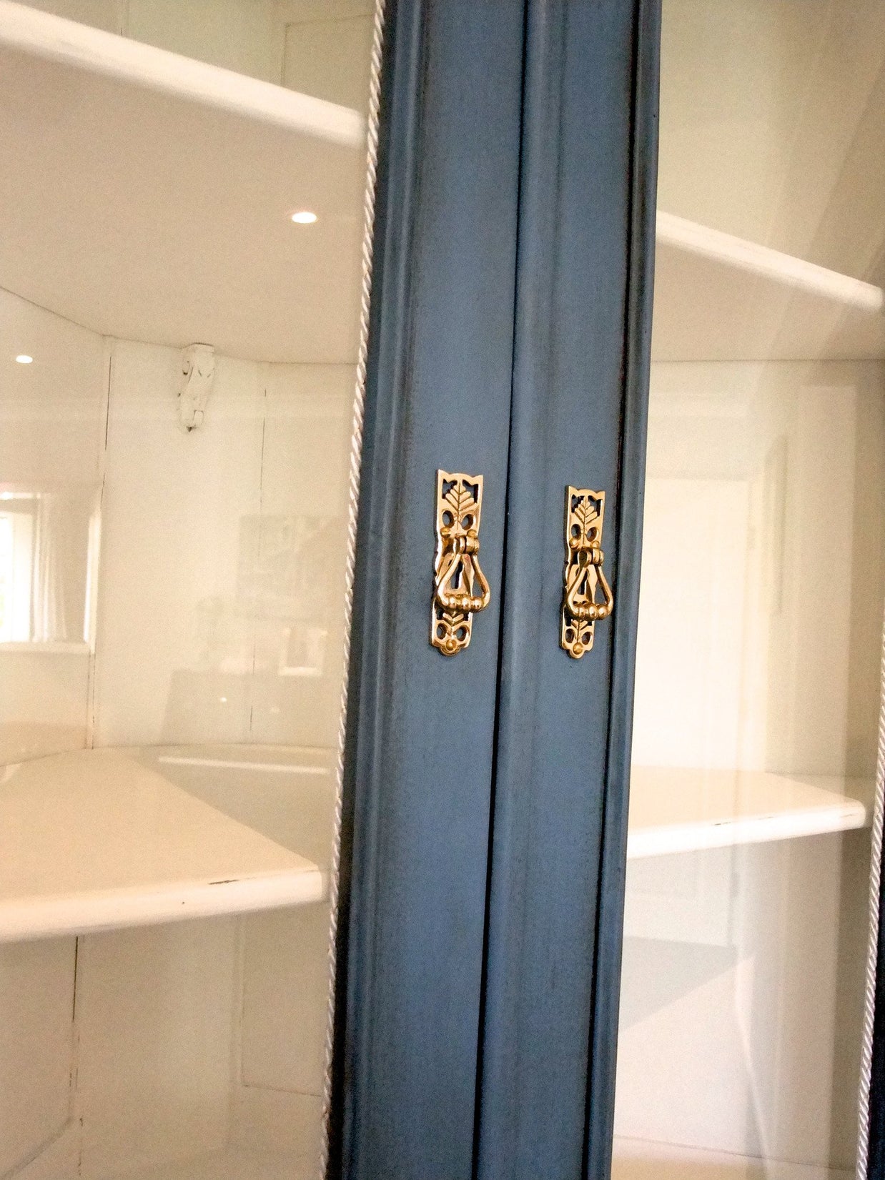 Not For Sale - Commissioned display cabinet in blended Greek Blue Chalk Paint™