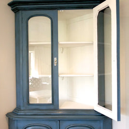 Not For Sale - Commissioned display cabinet in blended Greek Blue Chalk Paint™