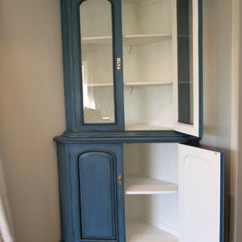 Not For Sale - Commissioned display cabinet in blended Greek Blue Chalk Paint™