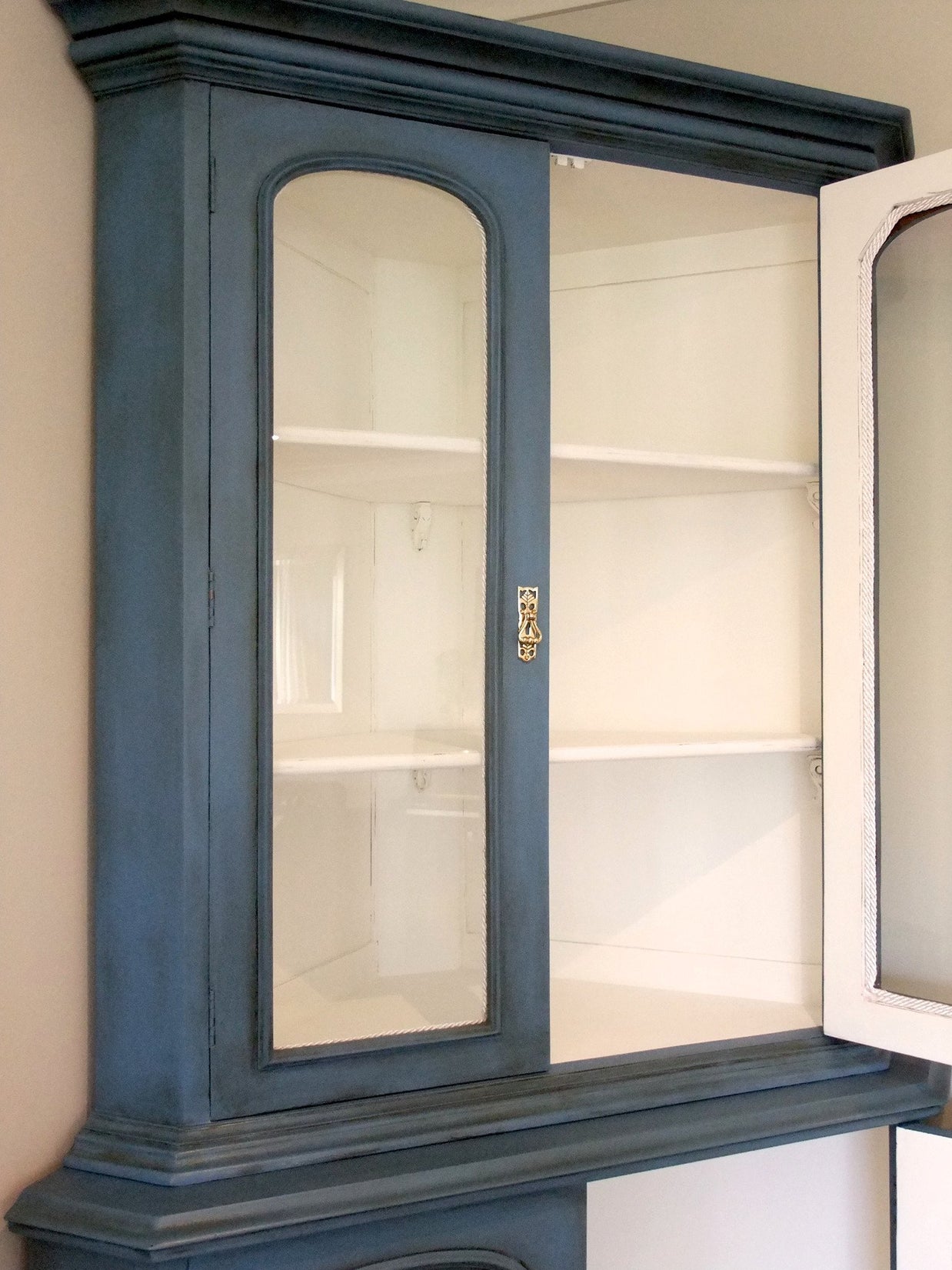 Not For Sale - Commissioned display cabinet in blended Greek Blue Chalk Paint™