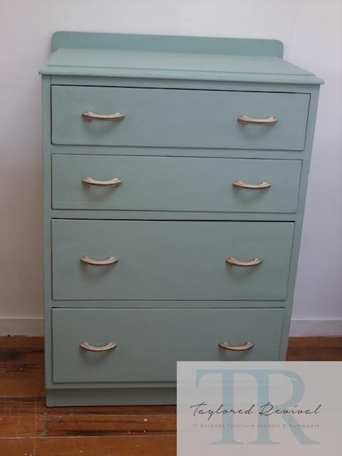 Commissioned duck egg blue drawers. – The Artisan Company