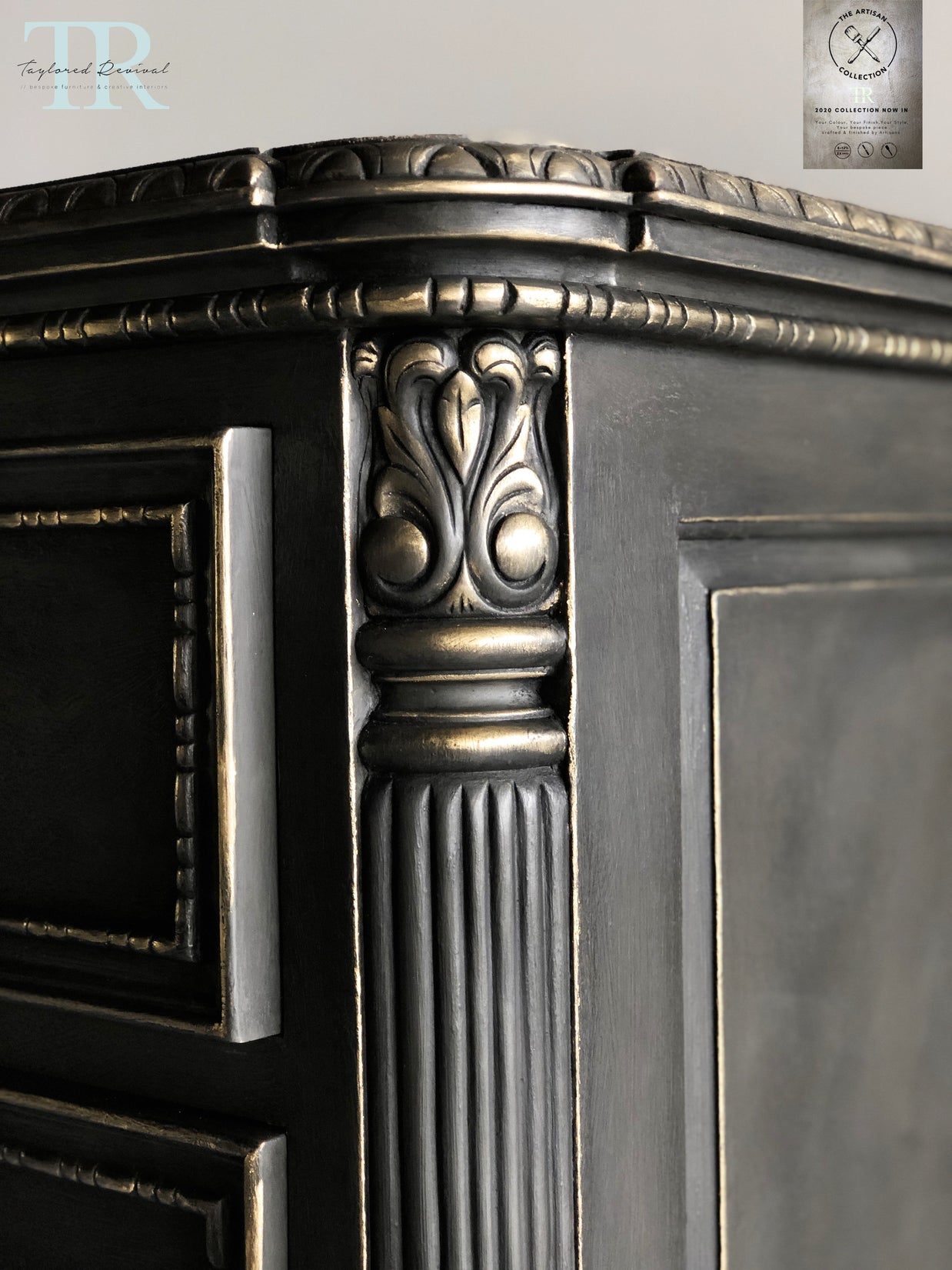 Not For Sale - Commissioned Chest of drawers in Midnight & Black wax