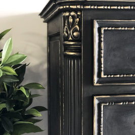 Not For Sale - Commissioned Chest of drawers in Midnight & Black wax