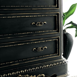 Not For Sale - Commissioned Chest of drawers in Midnight & Black wax