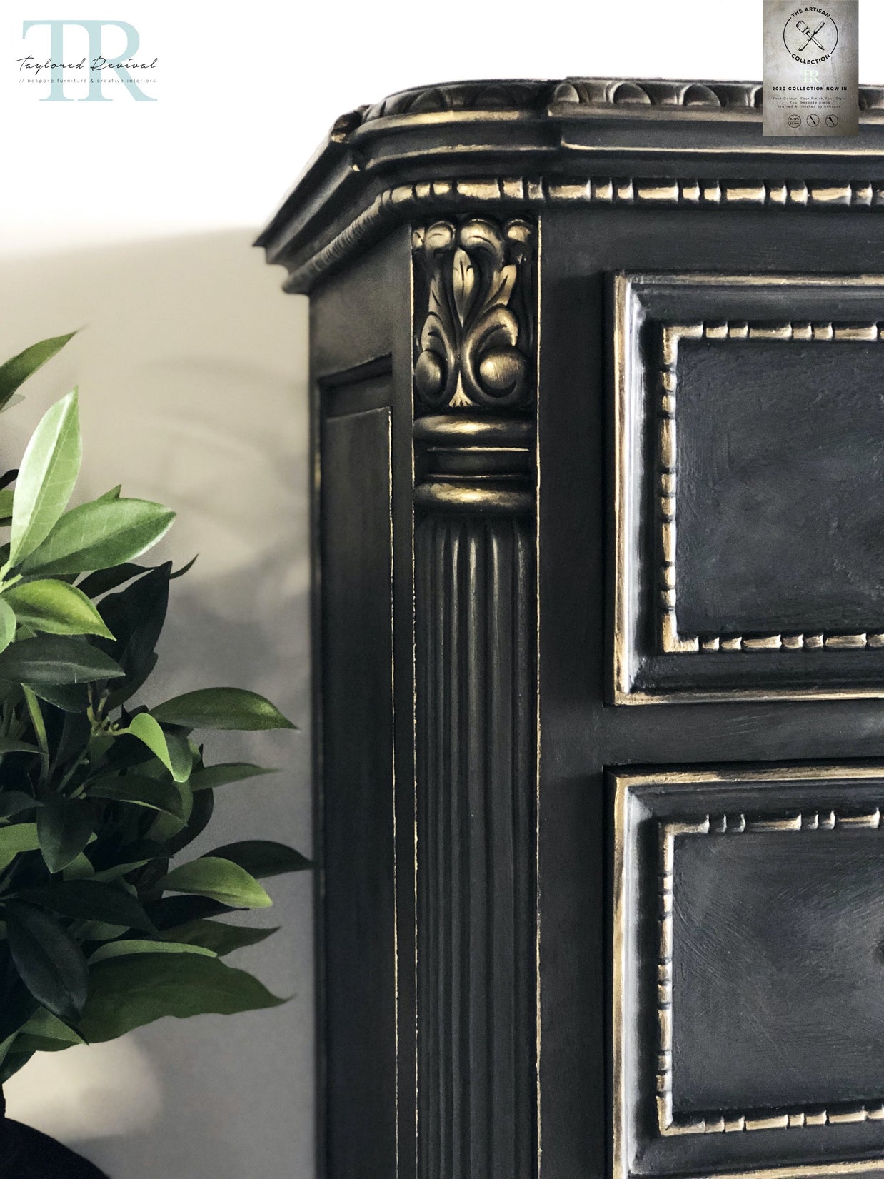 Not For Sale - Commissioned Chest of drawers in Midnight & Black wax