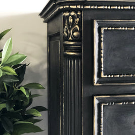 Not For Sale - Commissioned Chest of drawers in Midnight & Black wax