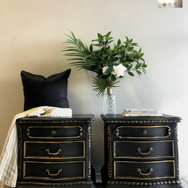 Not For Sale - Commissioned Bedside tables in Midnight Chalk Paint