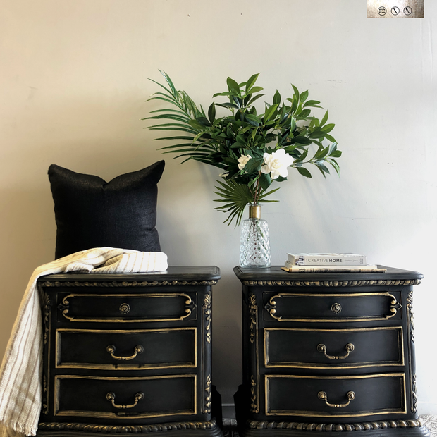 Not For Sale - Commissioned Bedside tables in Midnight Chalk Paint