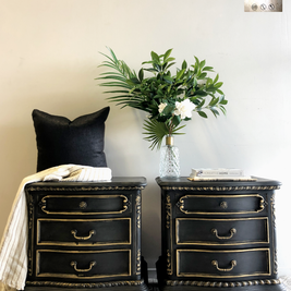 Not For Sale - Commissioned Bedside tables in Midnight Chalk Paint