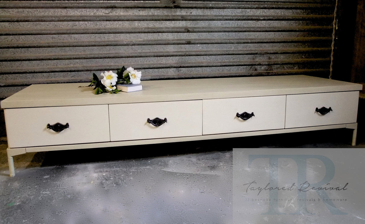 Not For Sale - Commissioned bedside and low cabinet in country grey