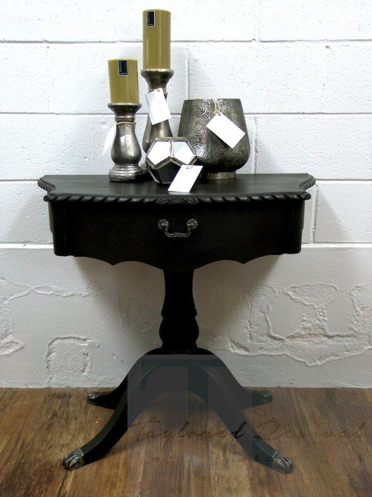 Not For Sale - Commissioned table and chair in Graphite