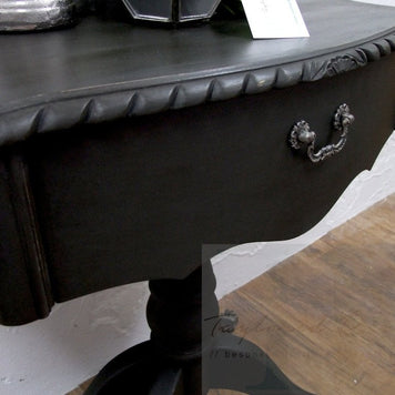 Not For Sale - Commissioned table and chair in Graphite