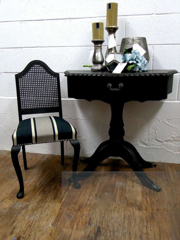 Not For Sale - Commissioned table and chair in Graphite