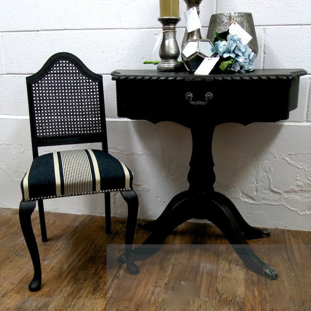 Not For Sale - Commissioned table and chair in Graphite
