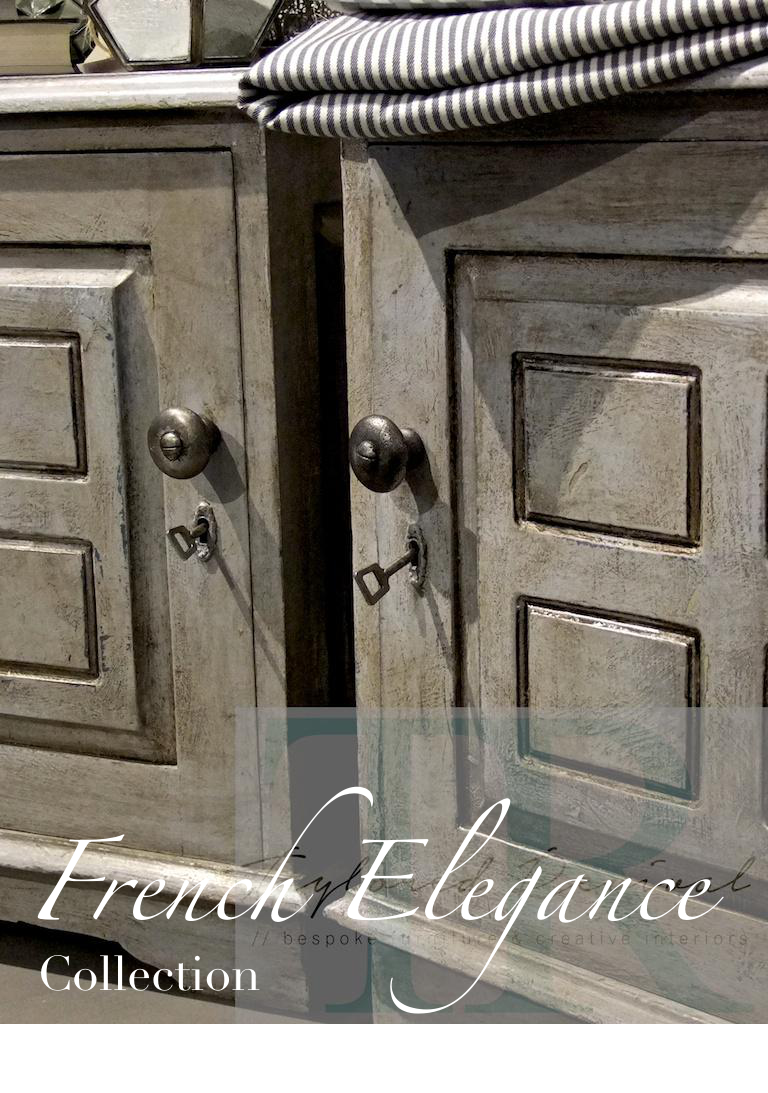 Not For Sale - Leia & Fleur: Hand painted bedside tables