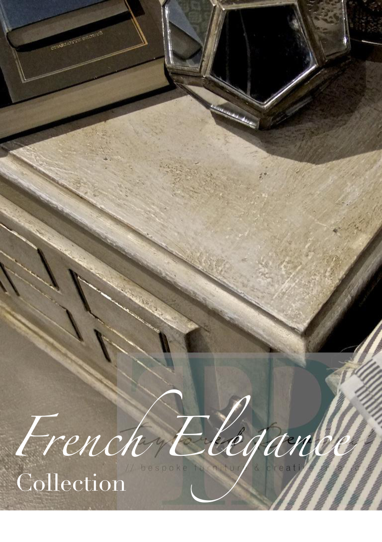 Not For Sale - Leia & Fleur: Hand painted bedside tables