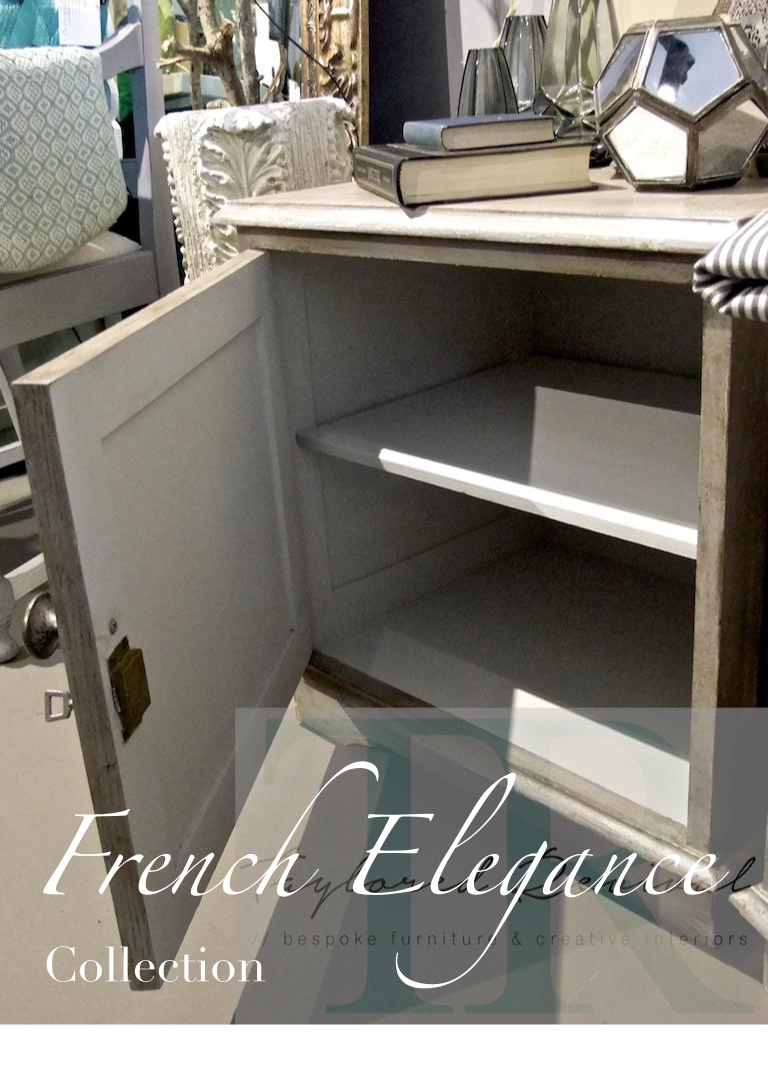 Not For Sale - Leia & Fleur: Hand painted bedside tables