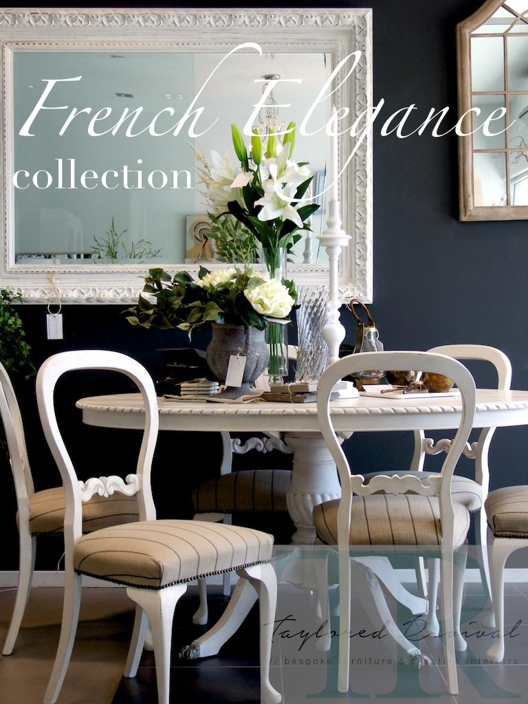 Not For Sale - The Duponts : French Elegance collection, Pure White dining room suite.