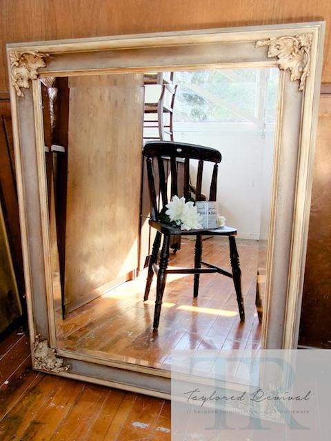 Commissioned french provincial inspired mirror