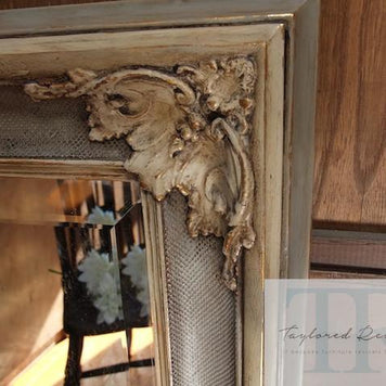 Commissioned french provincial inspired mirror