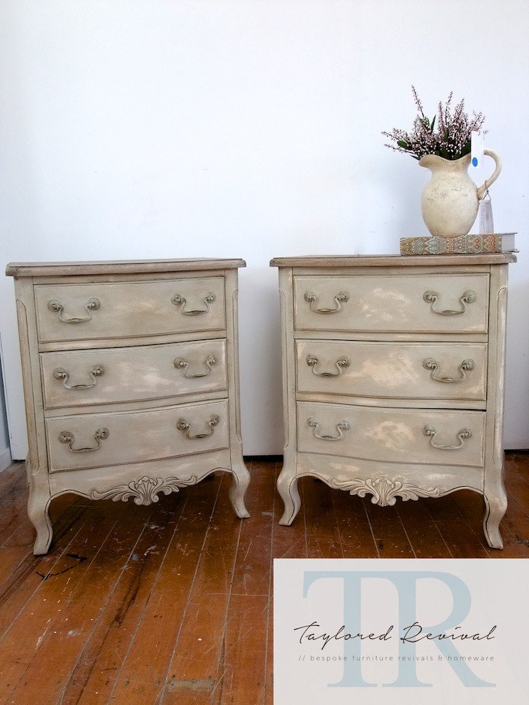 Not For Sale - Sasha & Belle: French style 3 drawer bedsides