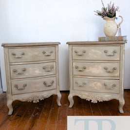 Not For Sale - Sasha & Belle: French style 3 drawer bedsides