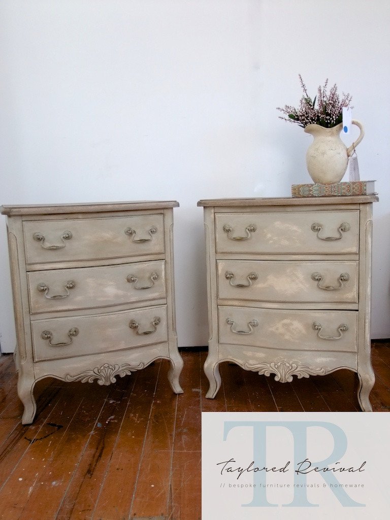 Not For Sale - Sasha & Belle: French style 3 drawer bedsides