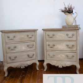 Not For Sale - Sasha & Belle: French style 3 drawer bedsides