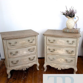 Not For Sale - Sasha & Belle: French style 3 drawer bedsides