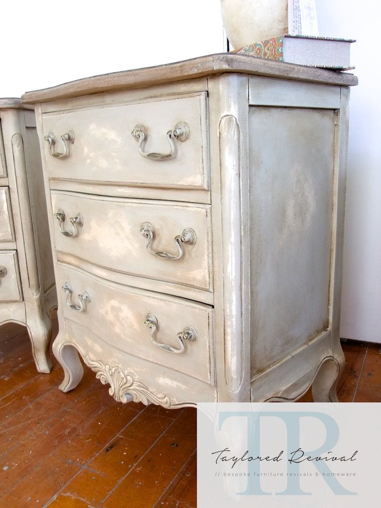 Not For Sale - Sasha & Belle: French style 3 drawer bedsides
