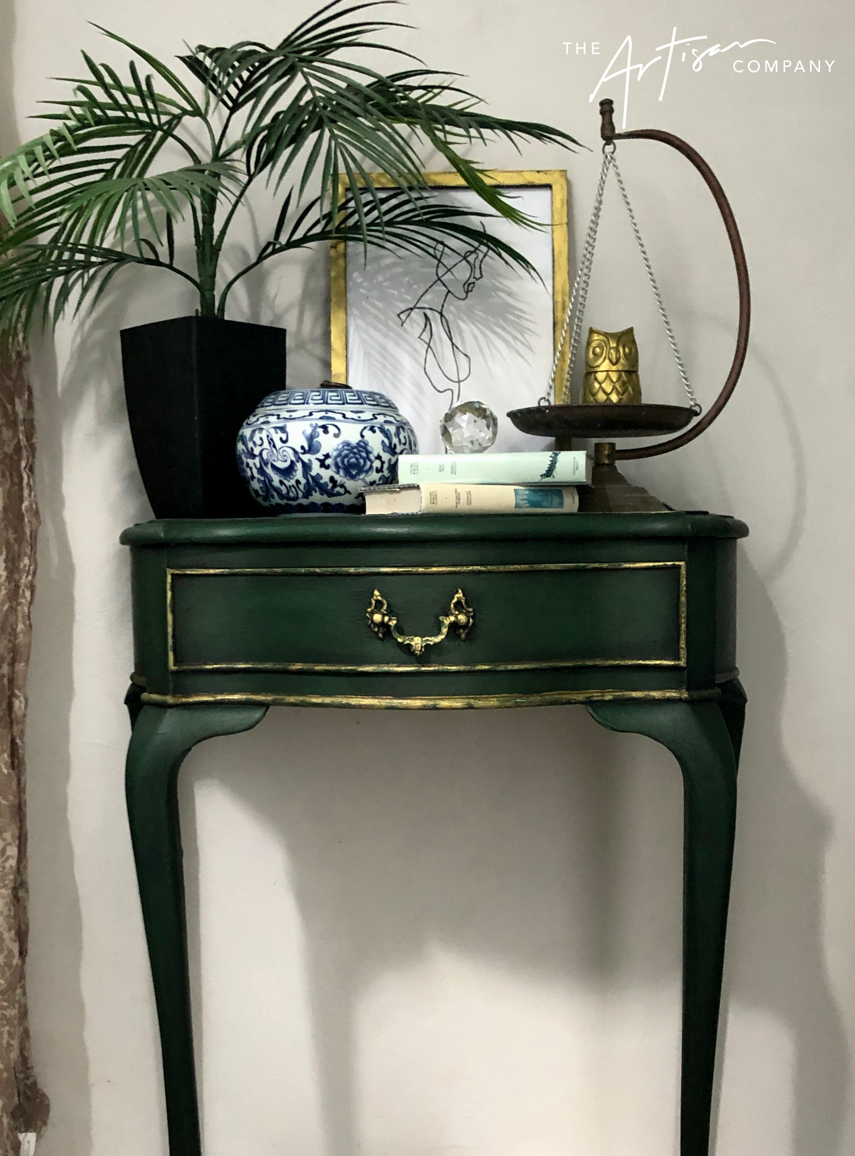 Not For Sale - Small hall table in Artisan Gretel's Forest