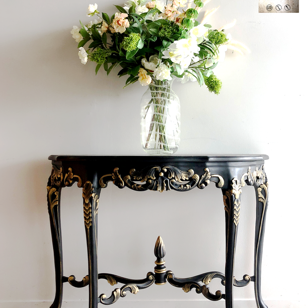Not For Sale - Commissioned hall table in Victorian Black and Gold