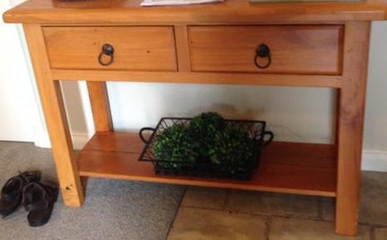 Commissioned Hall table & Bentwood