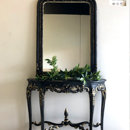 Not For Sale - Commissioned Mirror in Victorian Black and Gold