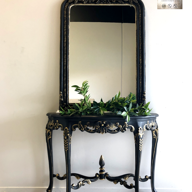 Not For Sale - Commissioned Mirror in Victorian Black and Gold