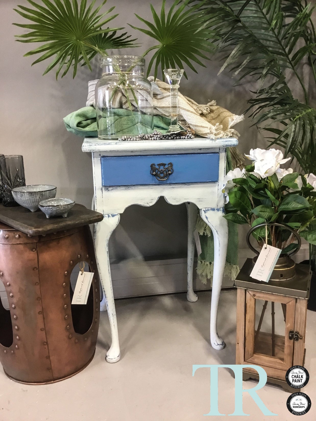 Not For Sale - Alina: Queen Anne style mahogany bedside table