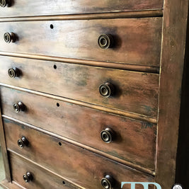 Not For Sale - Giselle: Large Scotch Chest of drawers circa 1860-1900