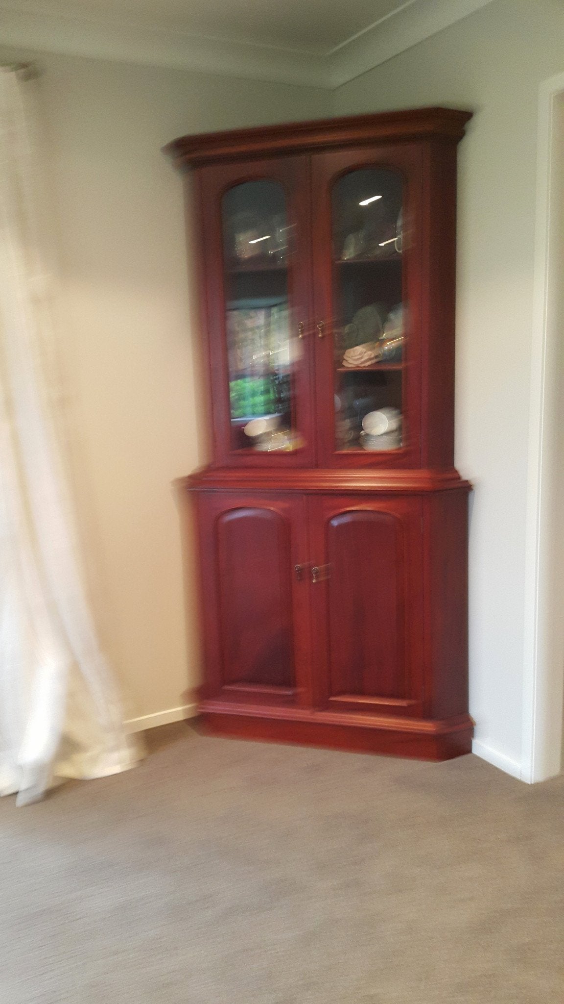 Not For Sale - Commissioned display cabinet in blended Greek Blue Chalk Paint™