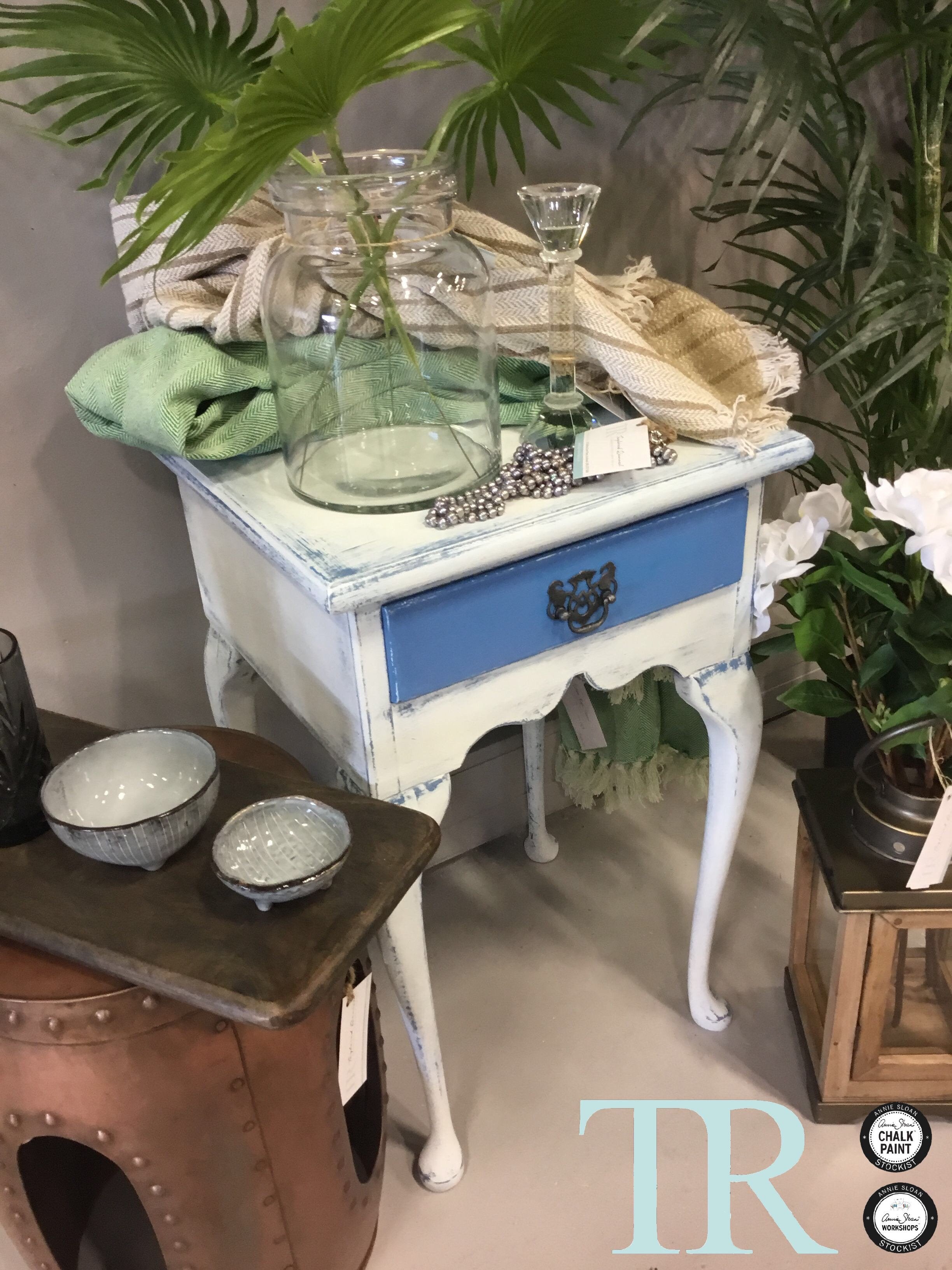 Not For Sale - Alina: Queen Anne style mahogany bedside table