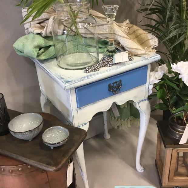 Not For Sale - Alina: Queen Anne style mahogany bedside table