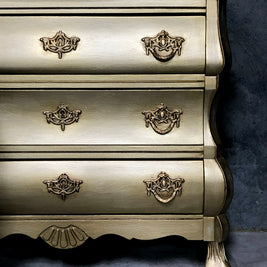 Not For Sale - Handpainted French bedsides in Metallics