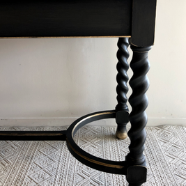Not For Sale - Commissioned Hall Table in Midnight with Victorian Black Wax